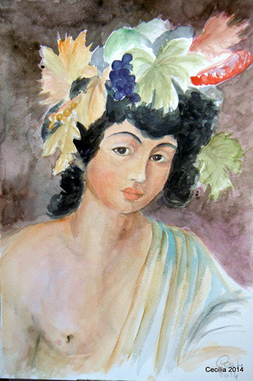 Copia da "Bacco" di Caravaggio